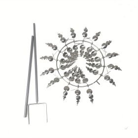 Outdoor Metal Windmill For Yard And Garden Decoration, Dynamic Wind Sculpture, Easy To Install, Beautiful And Durable, Wind Power Rotates Sculpture