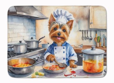 Silky Terrier The Chef Memory Foam Kitchen Mat Machine Washable Anti-Fatigue Mat Cushion Comfort Bath Mat or Kitchen Rug