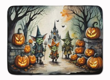 Goblins Spooky Halloween Memory Foam Kitchen Mat Machine Washable Anti-Fatigue Mat Cushion Comfort Bath Mat or Kitchen Rug