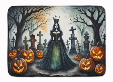 Evil Queen Spooky Halloween Memory Foam Kitchen Mat Machine Washable Anti-Fatigue Mat Cushion Comfort Bath Mat or Kitchen Rug