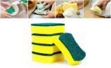 12pcs Kitchen Cleaning Sponge; Dishware Eco-Friendly Anti-Scratch; Scrub Sponge