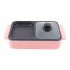 1200W Hot Pot Mini Multifunctional Electric BBQ Grill Non Stick Plate Barbecue Pan Food Cooker 110V