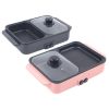 1200W Hot Pot Mini Multifunctional Electric BBQ Grill Non Stick Plate Barbecue Pan Food Cooker 110V