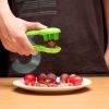 1pc; Grape Tomato Cherry Strawberry Cutter; Green Multifunctional Vegetable And Fruit Cutter; No Blade; Creative Kids Supplies; Kitchen Gadget