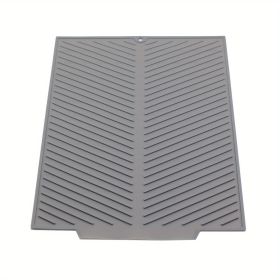 1pc Silicone Draining Board Mat, Folding Draining Mat, Large Drain Pad, Eco-Friendly Drainer Mat Heat Resistant Pot Mat Dishwasher Safe Trivet Mat (size: small)