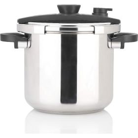 Zavor EZLock Stove Top Pressure Cooker 10 Quart - Canning Ready, Stainless Steel, Multi Pressure Levels, Easy Locking (Sheet Size: 10 Quart)