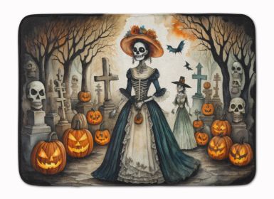 La Catrina Skeleton Spooky Halloween Memory Foam Kitchen Mat Machine Washable Anti-Fatigue Mat Cushion Comfort Bath Mat or Kitchen Rug (Default: Default)