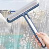 1pc/2pcs 3-in-1 Multi-Purpose Glass Cleaning Brush With Handle, Magic Window Cleaning Brush, Squeegee For Window, Glass, Shower Door, Car Windshield