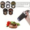 1pc/2pcs Electric Pepper Mill Herb Coffee Grinder Automatic Gravity Induction Salt Shaker Grinders Machine Kitchen Herb Spice Mill Tools (Battery Not