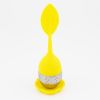 1pc/7pcs Tea Infuser Silicone Handle Stainless Steel Strainer Drip Tray Included - Loose Tea Steeper - Best Tea Infuser For Loose Leaf Or Herbal Tea