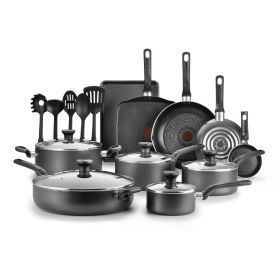 Nonstick Cookware Nonstick Cookware Set for Kitchen Pots Offers Dishwasher Safe 20 Piece Set Free Shipping Non-stick Pan Cooking (Color: Gray)